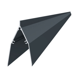 Profil 86x46mm, L-2000mm, , práškový lak, štruktúra RAL7016 Profil 86x46mm, L-2000mm, , práškový lak, štruktúra RAL7016